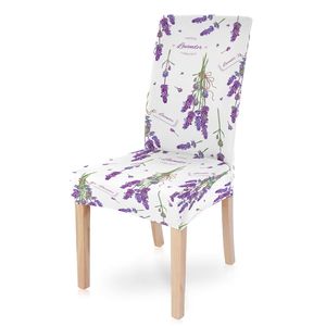 Elegante cubierta de silla elástica de lavanda púrpura para la oficina decoración del banquete de la oficina cubiertas de asiento de comedor estirable tallas universales