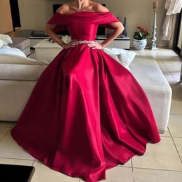 Elegante rode avondjurk backless sash van de schouder prom dress korte mouw speciale gelegenheid jurken voor vrouwen goedkoop