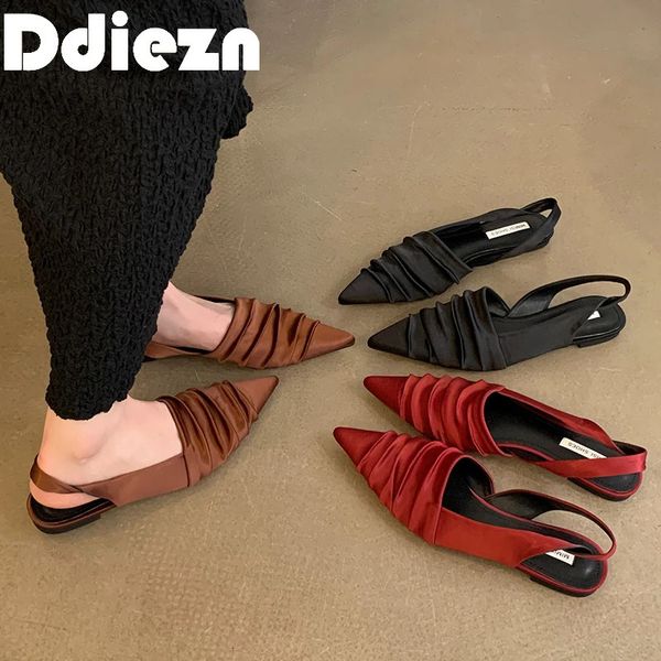 Élégant Slip rouge 145 sur femmes extérieures femelles Sandales de mode peu profonde Chaussures pour femmes pour diapositives 240223 528 Fashi