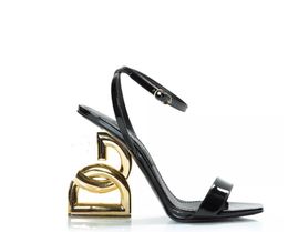Elegante sandalen schoenen Keira Hoge hak sandalen octrooi leders sandaal opentoe met sexy dunne hakken enkelband dame letter sandelies 35-40