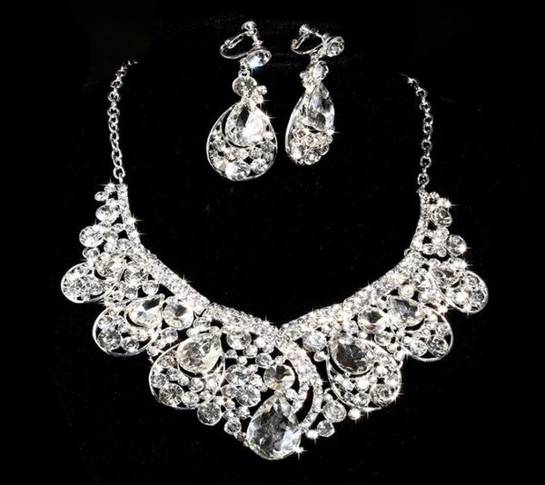 Élégants ensembles de bijoux de mariée en perles simulées