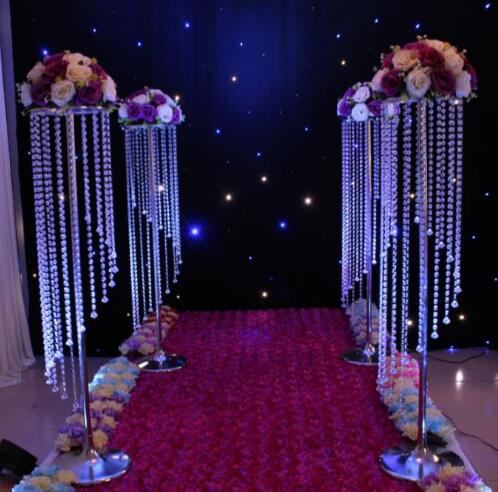 elegant tall acrylic crystal wedding road lead wedding centerpiece event wedding decoration/ event party decoration for table