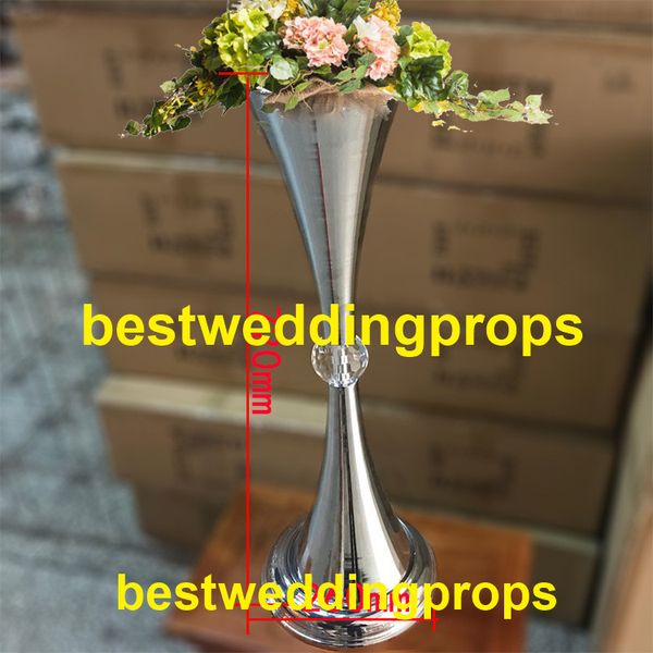 Bodas altas y elegantes, candelabros mentales acrílicos de metal dorado antiguo, venta al por mayor, centros de mesa para decoración de mesa de boda best0379