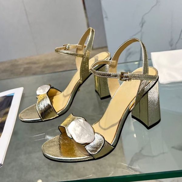 Sandali con lacci eleganti con punta, abito da sera, tacchi alti spessi, scarpe formali traspiranti e comode da donna