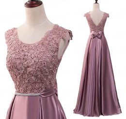 Elegante vback avondjurk Long 2018 Schep Appliques Banquet Party Jurk Prachtige satijnen prom -jurken Robe de Soiree Vestido de F9623385