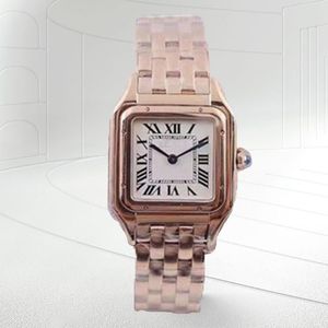 elegant horloge dameshorloge voor dames tankhorloges dames quartz uurwerk diamant rosé goud platina rechthoek horloge roestvrij staal dames elegante geschenken