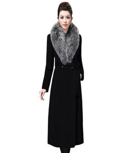 Les femmes élégantes mélangent le manteau en laine ceinture de mode corée des femmes 039 veste automne-vent-vent hiver femelle longue usterwear chaude fur coa1629451