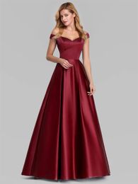 Vestido de fiesta de noche elegante para mujer, vestidos largos sexys con cuello en V y cintura alta, vestidos de quinceañera de graduación con Boutique para mujer 240126