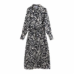 Elegante vrouwen luipaard print satijnen jurken mode dames sjerpen slanke lange streetwear vrouwelijke chique zij spleet 210427