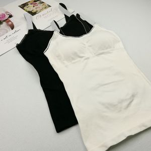 Débardeur élégant sans manches pour femmes, haut d'été sans anneau en acier intégré avec coussinet de poitrine, chemise à bascule, haut décontracté