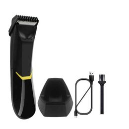 Elektische ligt Haar trimmer voor Mannen Vervangbare Keramische Blade Koppen Waterdicht Nat/Droog Clippers Oplaadbare Mannelijke Hygiëne 220509