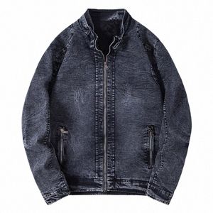 Denim Mannen Jassen Verdikking Nieuwe Model Jassen Rits Cott Materiaal Hoge Kwaliteit Mannelijke Casual Klassieke Jeans Kleding 57QW #