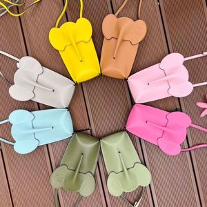 Sac éléphant 2024 Motorcycle Mobile Téléphone Sac Cow Hide Bounder Small Small Elephant Sac Casual Handbag Candy Colo