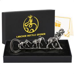 Elephant Family Bottle Openers Kerst verjaardagsfeestje geschenken voor vriendje man Dad Restaurant bierflesopener