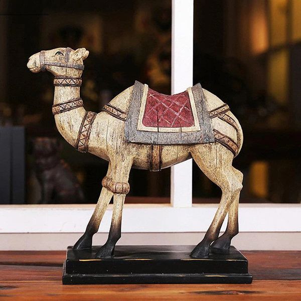 Serre-livres en forme d'éléphant et de cheval, bibliothèque, bibliothèque, décoration de bureau, Statue de chameau, Sculpture en résine animale, ornements 240129
