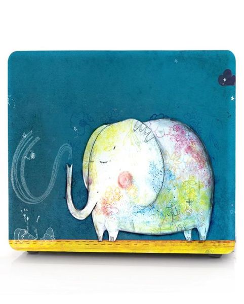 Elephant1 – coque de peinture à l'huile pour Apple Macbook Air 11 13 Pro Retina 12 13 15 pouces, barre tactile 13 15, housse pour ordinateur portable, Shell3661979