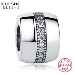 ELESHE – breloques d'espacement en cristal pour femmes, perles adaptées aux bracelets à breloques européens originaux, accessoires de bijoux à la mode, Q0531