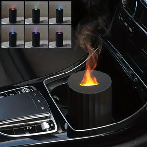 Améliorez votre expérience d'aromathérapie de voiture avec ce purificateur d'air humidificateur diffuseur de lumière LED à flamme