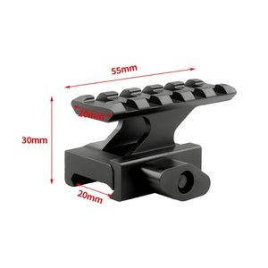 Rail de guidage élevé 20 tr / min 20 mm support en aluminium ALLIAGE T1 Élévation de vue Élévation en forme de z