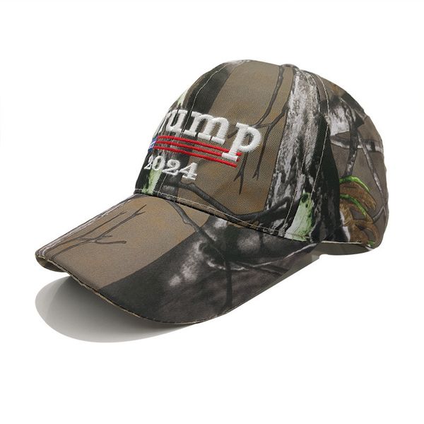 2024 Presidente presidencial estadounidense Trump Camuflaje Gorra de béisbol Trump Sombrero Bordado Imprimir Gorra de béisbol Campaña electoral de EE. UU. Gorras WXY150