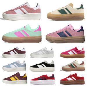 Ascenseur chaussures décontractées femmes baskets de créateurs semelle épaisse rose lueur plate-forme Vegan blanc gomme OG chaussures blanc vert intérieur daim femmes sports de plein air formateurs