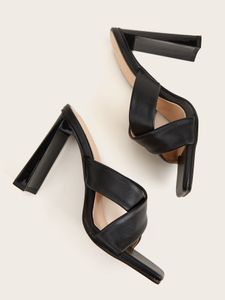 Elf sandalen dames hoog 2024 hiel 10 cm wit geel zwart dikke hakken mode buitenjurk trouwkantoor feest 83 s