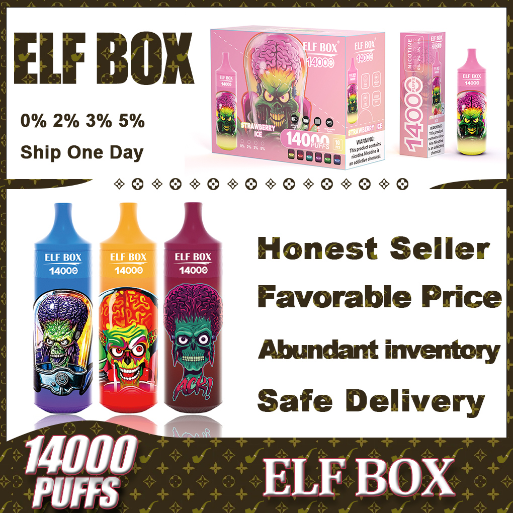 elf box 14000 inhalaciones 10 colores Vapes desechables cigarrillos electrónicos vape dispositivo electrónico vape precargado vs puff 12000 9000 9k 14k elf bar 12000 puff 15000 14000 15k puff 12k