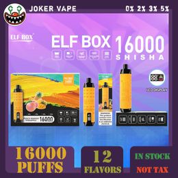 Shisha Elf Box 16000 Puff 16K DESIRE AL FAKHER COURNE BAR SHISHA 15000 15K Puffle Vape jetable 12000 8000 9K 12K VACTO