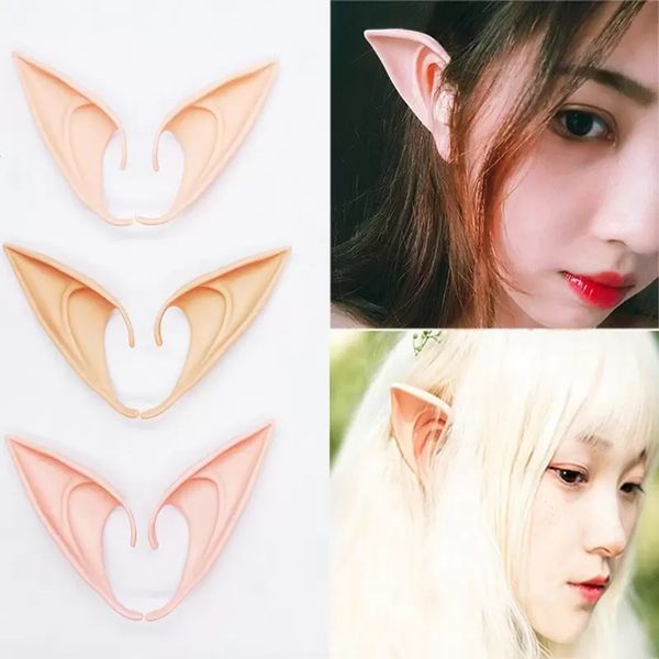 Oreille d'elfe Halloween fée Cosplay accessoires masque de fête de vampire pour Latex doux fausse oreille 10 cm et 12 cm WX9