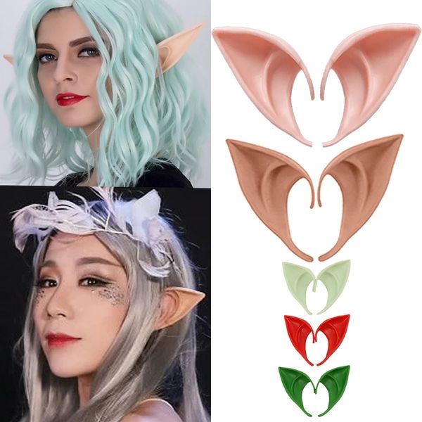 Elf Oreilles Halloween Décoration Anime Fée Cosplay Accessoires Faux Ange Oreilles Elfes Props Costumes Vampire Crochet Décoration De Fête De Noël