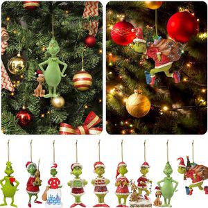 Elf met hoed rood groen haar monster Xmas Merry Christmas Tree Pop Home Decor Happy New Year Gifts 2024