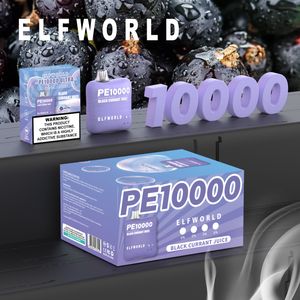 ELF WORLD vape 10000 e-sigaret bang box 12k bladerdeeg wegwerp bladerdeeg vapes bar oplaadbare batterij 0% 2% 3% 5% vape pen kit voorgevulde karren pod