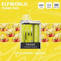 Elf World Vapes Bar Transparent Shell Trans 5000 6000 7500 8000 Puffs Vape jetable