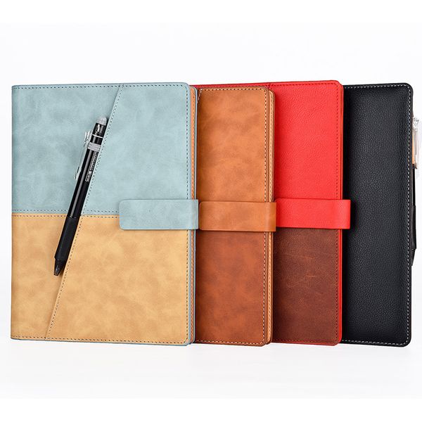 Elfinbook X Leather Smart Reutilizable Borrable Notebook Microondas Wave Cloud Borrar Bloc de notas Forrado con pluma T200727