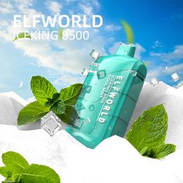 ELFWORLD ICEKING 8500 Mod Batterie intégrée de 550 mAh avec dispositif de vape à dosettes prérempli de 17 ml 100% d'origine