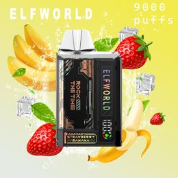 Elfworld Trans 9000 Rookwolken 10 smaken 750mAh 0%2%5% 15ml Voorgevulde zichtbare kristallen doos luchtstroom aanpassen draagbaarheid gratis luchtstroom zovoo Huismerk e-sigarettenset damp