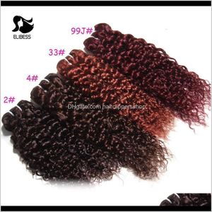 Elibess 100 Water Wave Tissage Brésilien Non Remy Extensions 100Gpcs 3Pcslot 1228Inch Oq7Lo Tisse Gx2Ef