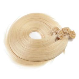 elibess grade 8a braziliaanse remy u tip hair extensions nagel tip keratine 26 inch 28 blonde kleur 613 extension 0 5g streng 200g4095755