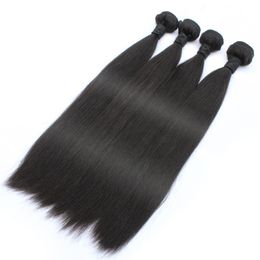 Elibess Hair-Drop Shipping No Tangle No Shedding Dyeable 50g / PCs 5 Bundels 100% Maagd Cuticula Inrichting Neerly Braziliaans Haar
