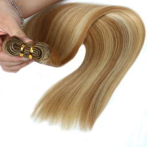 ELIBESS Cheveux - # P27 / 613 Vague Droite 14 à 24 Pouces 120g Par Pièce Machine Remy Faisceaux de Cheveux