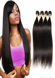 Elibess Virgin Indian Human Hair Queen Hair Products 10inch28inch 4 packs 100gpieces Straight Wave2013467