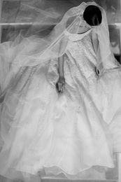 Elie Saab robes de mariée hors épaule dentelle perlée paillettes une ligne balayage train boho robe de mariée sur mesure robes de mariée de plage226L