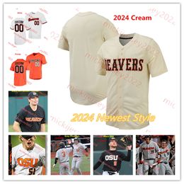 Elia Hainline Eric Segura Oregon State Beavers Baseball Jersey 24 Aiden 50 mei Bridger Holmes 25 Joey Mundt Kellan Oakes Noah Ferguson Custom Stitched Osu Jerseys