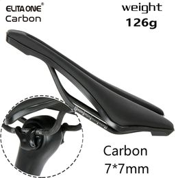 ELITAONE – selle de vélo ultralégère, 245139mm, 126g, tapis de siège avant pour vélo de route, Rail en carbone 77mm, 240131