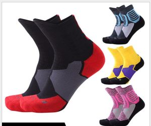 Chaussettes de basket-ball Elite Chaussettes de course de sport jacquard avec fond de serviette plus épais pour hommes et femmes