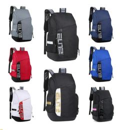 Elite Pro Hoops sportrugzak studentencomputertas koppel knapzak messenger bag Junior Zwart Wit