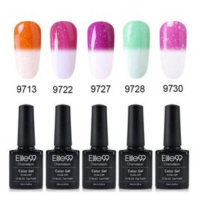 Elite99 5 Stuks Thermische Nail Art Gel Polish 10 ml Losweken Temperatuur Kleur Veranderende UV Nagels manicure Polish Gel Varnish228U4188982