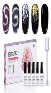 Elite99 5 Pieceslot Birthday Gift Gift Swimmer Cat Eye Gel Gel Rougle de paillettes LED LED UV Nails Nail Art Manucure Set9231879