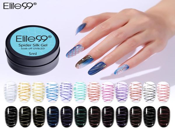 Elite99 Spider Gel 5ML Gel vernis à ongles peinture ongles Art Gel vernis à ongles pour manucure Gellak couche de finition hybride Spider Varnish5901838