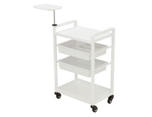 White 4-Drawer Beauty Salon Facial Trolley Organizer Storage Cart